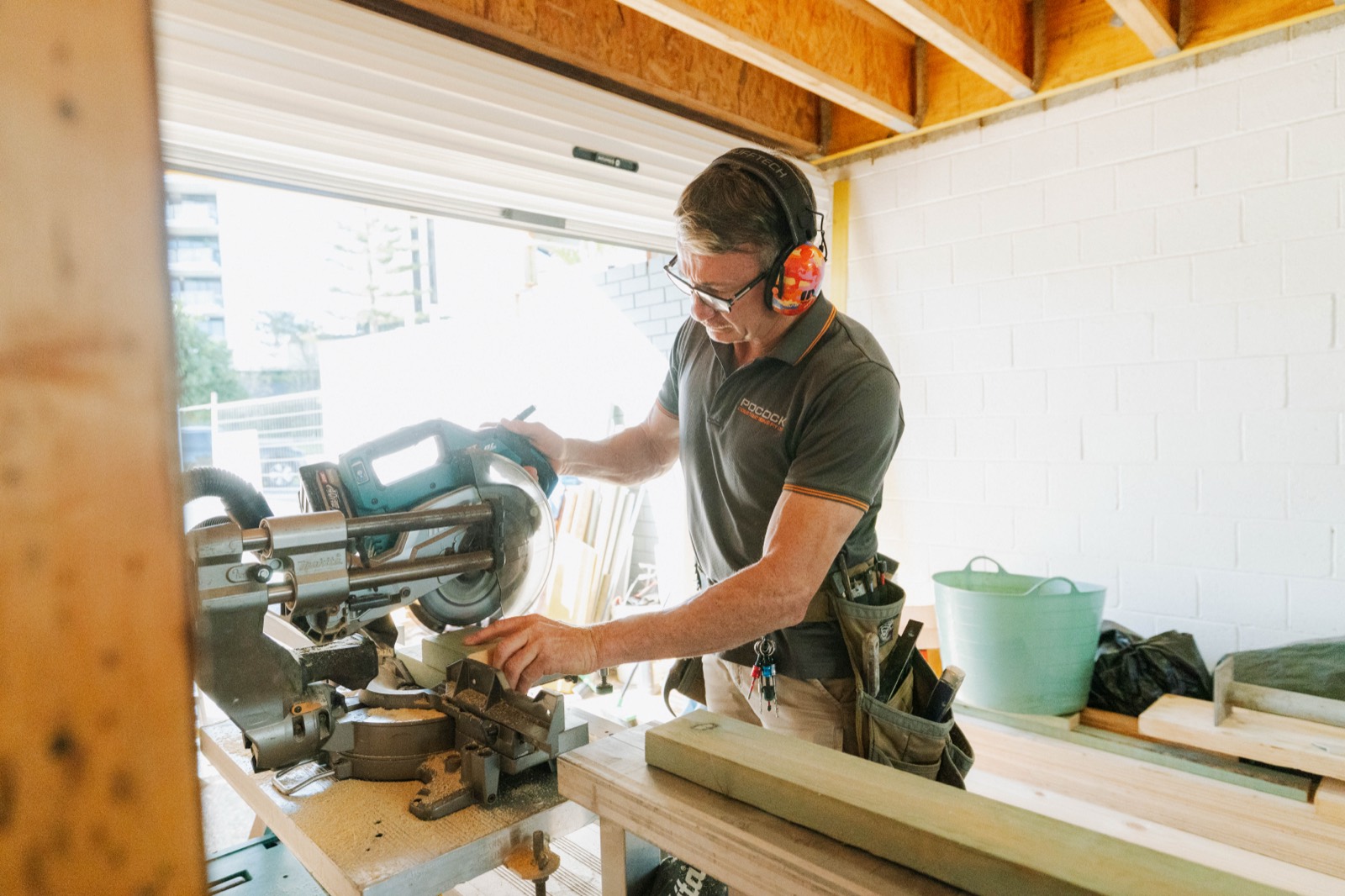 Brenden Pocock on the tools on a Gold Coast site