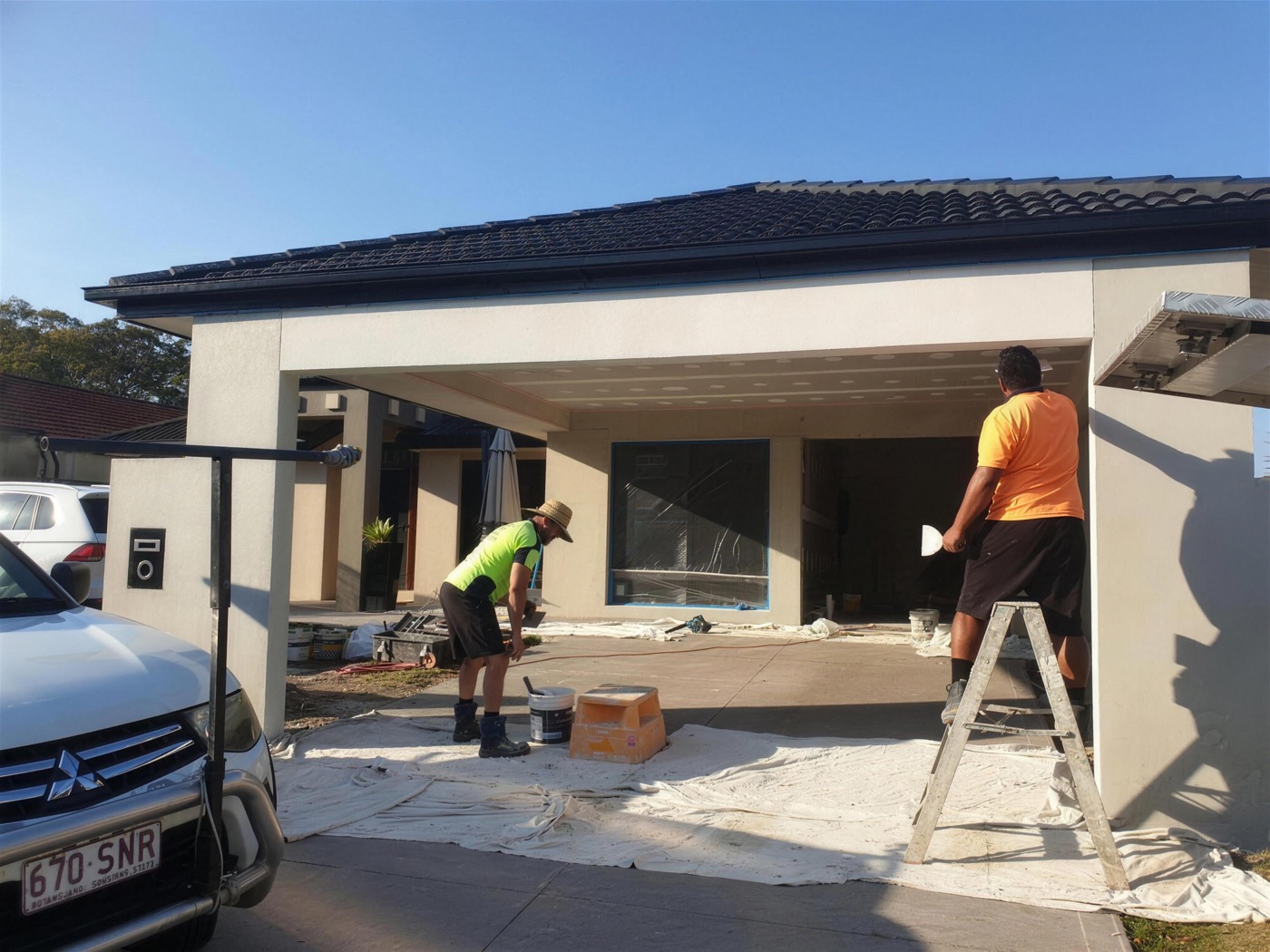 Home extension under construction by Pocock Constructions